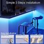 ViLSOM Led Strip Lights 16.4 Feet RGB 5050 Led Light Strip Kit with Remote and 12V Power Supply Led Lights for Bedroom, Room, TV, Kitchen and Home Decoration Bias Lighting