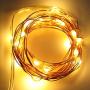 TenSteed Fairy String Lights, 2 Pack Fairy Lights Battery Operated 7.2 ft 20 LED Mini String Lights Waterproof Copper Wire Firefly Starry Lights for Wedding Bedroom Party Christmas Decor(Warm White)