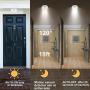 LUXSWAY Wireless Ceiling Light for Shower, Battery Operated Overhead Shower Light with Motion, 80ft RF Remote Controller, Cool/Warm White Battery Ceiling Light for Indoor Timer Off - 300Lumen