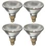 GE Halogen Light Bulb, Energy Efficient PAR38 Flood Light Bulb, 38-Watt, 520 Lumen, Medium Base, Indoor and Outdoor Flood Light Bulb (4 Bulbs)