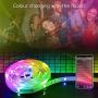 Clevsto Music Led Strip Lights 50FT for Bedroom Bluetooth Led Lights for Room