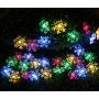 Inngree Solar Christmas String Lights 20 ft 30 LED 8 Modes Solar Snowflake Outdoor Waterproof Powered Fairy String Lights For Home Garden Parties Patio Yard Christmas Tree Decorations (1Pack,Multicolo