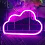 Protecu Cloud Light Neon Sign, LED Signs for Bedroom Neon Signs for Wall Decor, LED Neon Lights Light Up Signs for Kids Living Room, Birthday, Wedding Party, Christmas, New Year Home Decor (Pink)