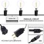 bebuonlux Globe String Lights 25Ft LED Patio Lights with 27 G40 Shatterproof Bulbs, Outdoor Waterproof Hanging Lights for Backyard Gazebo Cafe Bistro