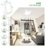 Unicozin 24W Led Ceiling Light 5000K Daylight White, 2000LM, 150W Equivalent, 11.8in Square Ceiling Lamp for Kitchen, Bedroom, Living Room, Hallway, Non Dimmable