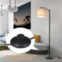 Tomshine Floor Lamp, Modern Floor Lamp Standing Industrial Arc Light with Hanging Lamp Shade, LED Floor Lamp for Living Room,Bedroom