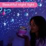 Night Light Creative Led 360° Rotating Star Project Light Night Light Projector Lamp, Star Night Light Boy and Girl Gift, Bedroom and Party Decoration for Romantic Dates (Pink)