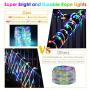 B-right RGB Rope Lights Outdoor，49ft 150LED Colour Changing String Lights 20 Modes Plug in Low Voltage String Lights with Remote Waterproof Fairy Lights Connectable for Bedroom Kitchen Christmas