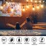 2-Pack Dimmable LED Outdoor String Lights, 48FT Shatterproof Patio Lights, Linkable Hanging Lights with Vintage Edison Bulbs, IP65 Waterproof Commercial Lights String for Backyard, Garden, Porch, Deck