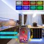 LED Strip Lights for Bedroom Bluetooth APP Control, 39ft RGB LED Light Strip Music Sync, Color Changing Flexible Rope Lights with 24 Key Remote, SMD 5050 LED Tape Light for Kitchen (2x19ft)