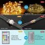 USB Fairy String Lights, 33Ft 100 LED 16 Colors Changing Lights Twinkle Firefly Lights with 8 Lighting for Bedroom, Christmas, Parties, Wedding, Decoration
