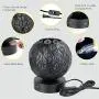 Lifeholder Bedside Lamp, Modern Globe Touch Lamp with Dual USB Ports, 3 Way Dimmable Table Lamp Include Edison Bulb, Decorative USB Lamps for Bedroom,Living Room,Office (Black)