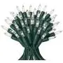 Prextex 100-Count Clear Green Wire Christmas Light Set Christmas Decorations Prextex 100-Count Clear Green Wire Christmas Light Set Christmas Decorations