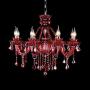 LAKIQ Crystal Modern Chandelier Lighting Fixtures Living Room Bedroom Hanging Pendant Light Candle Candelabras Shape Length Adjustable for Dining Room (Red, 6 Lights) LAKIQ Crystal Modern Chandelier Lighting Fixtures Living Room Bedroom Hanging Pendant Light Candle Candelabras Shape Length Adjustable for Dining Room (Red, 6 Lights)