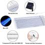 JMEXSUSS Christmas Lights Meteor Shower Rain Lights Solar Powered Meteor Shower Lights 30cm 8 Tube 144 LEDs, Blue Meteor Lights Led Falling Rain Lights for Xmas Tree Weeding Party