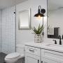 HAITRAL Plug in Wall Lamps Set of 2- Farmhouse Wall Sconces with Plug in Cord and Buttun Switch, Industrial Wall Light Fixtures Plug in for Bedroom, Living Room, Farmhouse, Bathroom Vanity-Black
