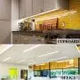 T8 LED Light Tube - 2FT, 14W, 1680lm, 4000K(Daylight Glow), Linkable Integrated Single Fixture, Clear Cover, V Shape, Utility Shop Light, Ceiling and Under Cabinet Light, Corded Electric (2 Pack)