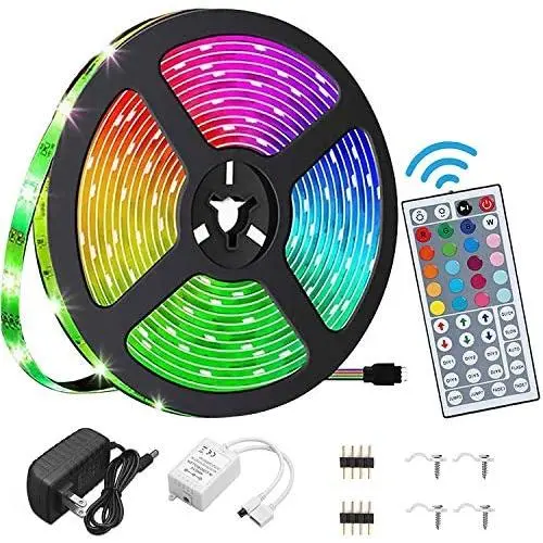 LED Strip Lights ,16.4ft RGB 5050 , IP65 Waterproof LED Tape Lights, Color Changing with Remote .for Bedroom, Living Room, TV, Bar, Outdoor, etc. (16.4ft) LED Strip Lights ,16.4ft RGB 5050 , IP65 Waterproof LED Tape Lights, Color Changing with Remote .for Bedroom, Living Room, TV, Bar, Outdoor, etc. (16.4ft)