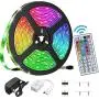 LED Strip Lights ,16.4ft RGB 5050 , IP65 Waterproof LED Tape Lights, Color Changing with Remote .for Bedroom, Living Room, TV, Bar, Outdoor, etc. (16.4ft) LED Strip Lights ,16.4ft RGB 5050 , IP65 Waterproof LED Tape Lights, Color Changing with Remote .for Bedroom, Living Room, TV, Bar, Outdoor, etc. (16.4ft)