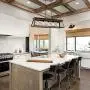 DANXU Industrial 5 Lights Kitchen Island Lighting Dining Room Linear Chandelier