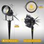 LCARED Outdoor Landscape Lighting 10W,120V AC,Warm White Waterproof LED Landscape Lights for Yard,Patio,Lawn, Wall, Flood,Driveway,Tree Lighting,Metal Ground Stake (2 Packs)