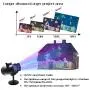 Christmas LED Projector Lights Ocean Wave with Remote Control 16 Slides Waterproof Outdoor Water Wave & Rotating Double Projection Light with 10Wave Colors for Halloween Birthday Xmas