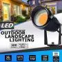 SUNVIE Outdoor Spotlight 5W LED Landscape Lighting 120V AC Waterproof Spot Lights for Yard Landscape Lights with Stakes for Tree Lawn Garden 3000K Warm White Flag Spotlight with US 3-Plug in (2 Pack)…