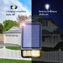 LOHAS Solar Fence Post LED Lights Outdoor, Wireless Dusk to Dawn Solar Light, Night Light with IP65 Outdoor Waterproof, Soft White 3000K Solar Light for Security, Patio, Yard, 4 Pack (Update Version)