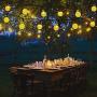 Solar String Lights Outdoor, 40 LED 25 Ft Crystal Balls Waterproof Globe Solar Powered Fairy String Lights for Bedroom Garden Yard Home Patio Wedding Party Holiday Decoration