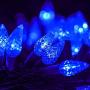 Twinkle Star C6 Christmas String Lights, 100 LED 33ft Fairy Lights with 29V Safe Adaptor, Indoor Outdoor 8 Lighting Modes with Memory Function for Patio Xmas Tree Wedding Party Decor, Blue