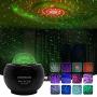MirrorMoon Star Projector Galaxy Room Light Projector with Bluetooth Music Speaker, LED Nebula Cloud/Moving Ocean Wave Projector for Bedroom Ceiling/Game Rooms/Home Party, Electric
