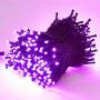 Twinkle Star 66FT 200 LED Indoor String Lights, Plug in String Light 8 Modes Waterproof for Outdoor Halloween Party Christmas Wedding Bedroom Decorations (Purple)