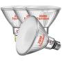 Explux 250W Equivalent LED PAR38 Flood Light Bulbs, 2600 Lumens, 3000K 4-Pack, Outdoor Full-Glass Weatherproof, Dimmable, Bright White