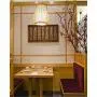 ANYE 15ft White Plug-in UL On/Off Dimmer Switch Cord Retro Art Deco Style E26 Lamp Holder Rattan Bamboo Lampshade Pendant Light for Dining Room Cafe Restaurant Bulbs Not Included