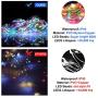 Curtain Lights Voice Activated, LEDGLE Rainbow Twinkle String Lights 300 LED, Fairy Window Decorative Dimmable Christmas Lights, USB Powered 4 Sound Control & 8 Lighting Modes IP44 (Multi Color)