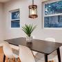 Giluta Round Wood Pendant Light Kitchen Island Hanging Light Fixture with Seeded Glass Shade, Rustic Dining Room Ceiling Light Fixture Height Adjustable , UL Listed
