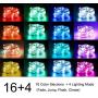 BINZET 33Ft Fairy Lights - With 100 Leds 16 [Multi] Colors Changing Starry String Lights - Remote Controlled Waterproof Twinkle Lights for Bedroom Party Halloween Christmas Decor [USB Style with Plug]