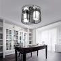 LightInTheBox Black Semi Flush Mount with 2 Lights, Mini Style Chandeliers Modern Ceiling Light Fixture for Hallway, Dining Room, Living Room