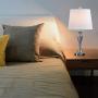 Falflor Table Lamps Set of 2 Vantage Nightstand Lamps with USB Charge Port for Bedroom Guest Room Dining Room