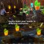 VGYVGYCC Garden Decor Solar Lights Outdoor - 2 Pack Cactus Stake Waterproof Landscape Lights Pathway Yard Lawn Walkway Decoration