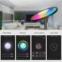 Smart WiFi Floor Lamp, Works with Alexa Echo and Google Home, CFGROW Super Bright LED Torchiere Floor Lamps for Living Room Bedroom Office - Indoor Modern Dimmable Standing Light for Reading, Black