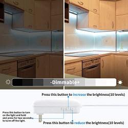 SHOPLED Strip Lights, 32.8ft Daylight Bright White, Dimmable Led Strip Lights, Flexible Tape Lights with Power Supply Adapter for Bedroom, Cabinet, Vanity Mirror Lighting