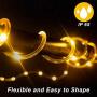 LED Rope Lights 32.8ft 100 LED Strip Lights Cosumina Waterproof Fairy Lights Dimmable LEDs for Garden Camping Party Decor Indoor Outdoor Landscape Lighting Patio Tree Light Rope Warm White