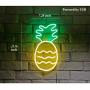 Britrio LED Neon Light Sign, 14”x7” Pineapple Neon Sign Wall Hanging Sign Wall Art for Bar Bedroom Living Room Kid’s Room Party,Home Decor Neon Night Light USB Powered(Yellow)