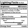 LiteHistory Dimmable e12 led Bulb g16.5 led Light Bulbs g16 Candelabra Bulbs 4W=40W Edison Bulb Daylight 5000K 400lm ac120v g50 Globe Light Bulbs for Chandelier,Vanity,Ceiling Fan Light Bulbs 6Pack
