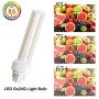 Gx24 4-Pin Base LED Bulb, Lustaled 12W G24q PL-C Horizontal Recessed Light 26W CFL Lamp Equivalent for Kitchen Light Pendant Lamp Dining Room, Warm White 3000K, 4-Pack (Remove/Bypass The Ballast)