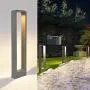Focolux Garden Pathway Lights Outdoor, Yard Lights Cordless, LED Walkway Floor Lighting, IP65 Waterproof Landscape Column Bollard Lighting for Patio, Lawn(Warm White 9W)