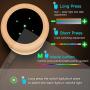 Table Lamp-Touch Sensor Lamp for Kids Bedroom, Rechargeable Dimmable Table Bedside Lamps with White Light + RGB Color Changing for Rea