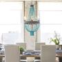 American Retro Turquoise Chandelier for Living Room,5 Light Creative Antique Metal Pendant Lighting Fixture,Staircase Decor E12 Candle Hanging Light American Retro Turquoise Chandelier for Living Room,5 Light Creative Antique Metal Pendant Lighting Fixture,Staircase Decor E12 Candle Hanging Light