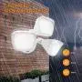 JJC Security Lights Outdoor Flood Light LED Dusk to Dawn Photocell Sensor Waterproof 30W(200W Equiv.)5000K-Daylight 2700LM DLC Certified&ETL-Listed